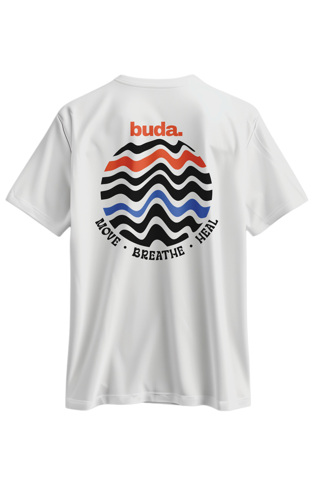 T-Shirt  PREMIUM “Move, Breathe, Heal” — by Buda